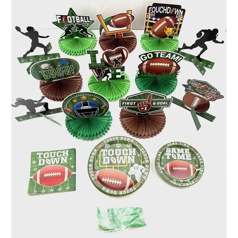 Football Party Decorations and Tableware